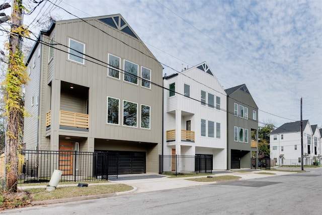 view of building exterior with a garage