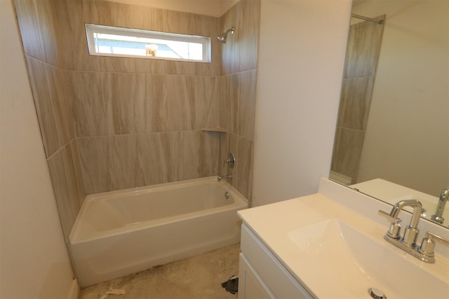 full bath with vanity and  shower combination