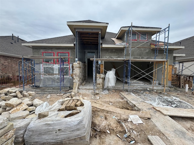 view of rear view of property