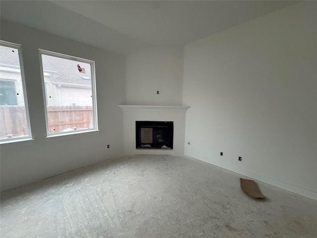 view of unfurnished living room