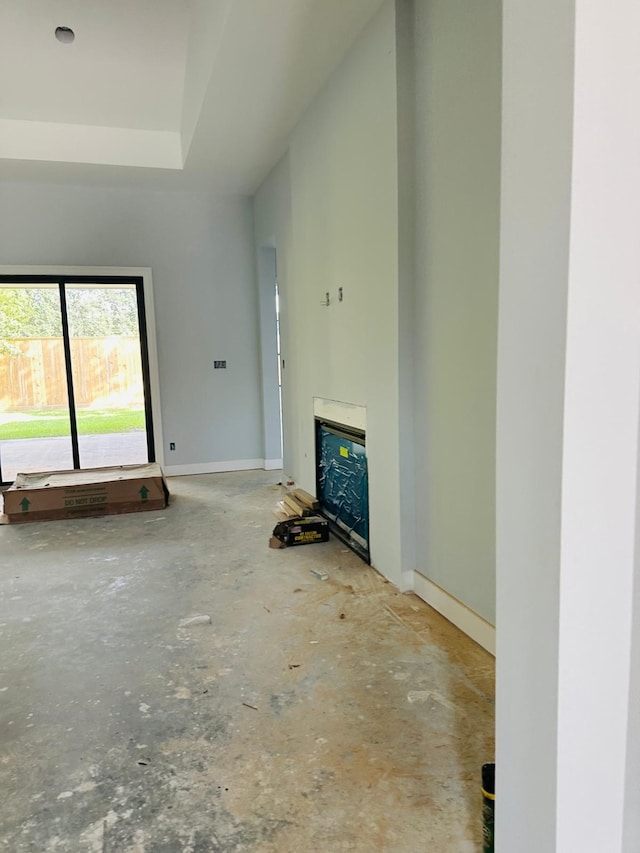 view of unfurnished living room