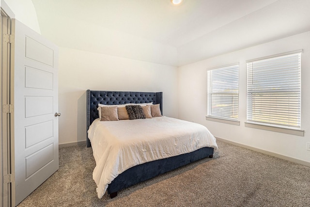 bedroom with carpet