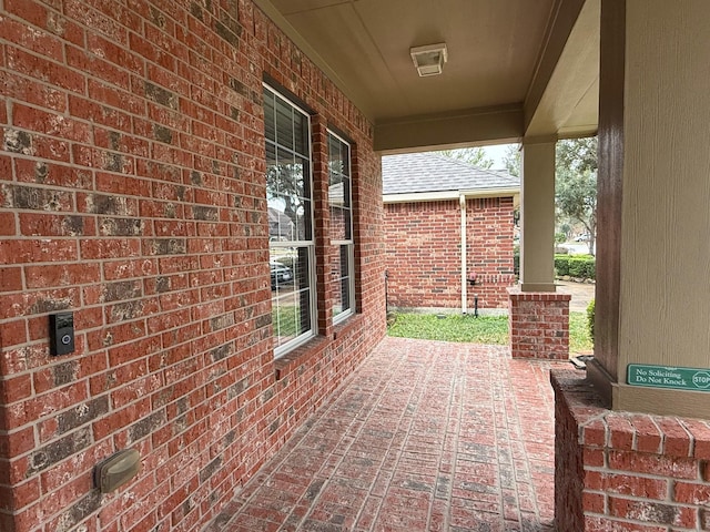 view of patio / terrace with covered porch