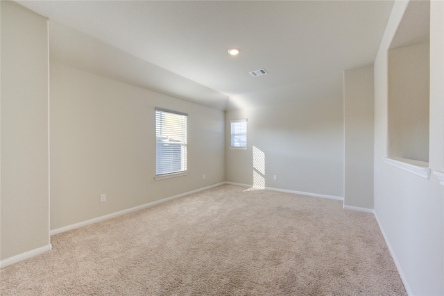 view of carpeted empty room