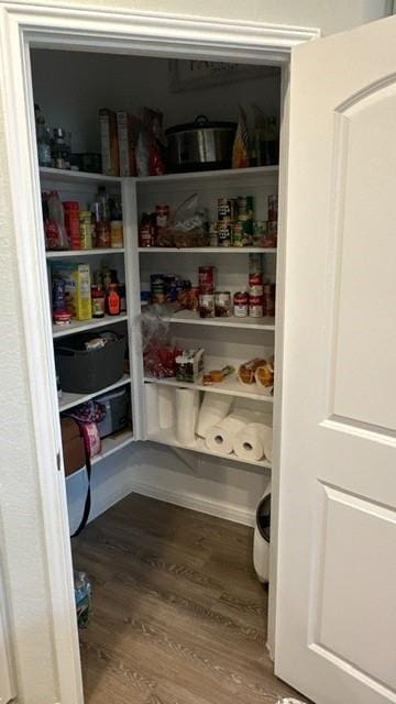 view of pantry