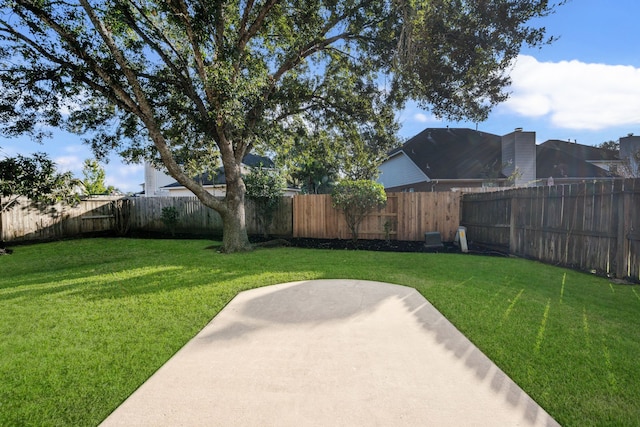 view of yard featuring a patio