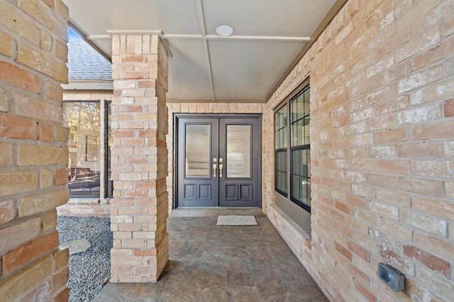 entrance to property with french doors