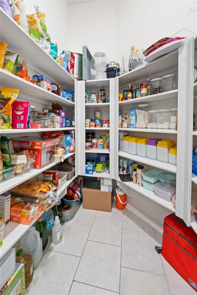 view of pantry