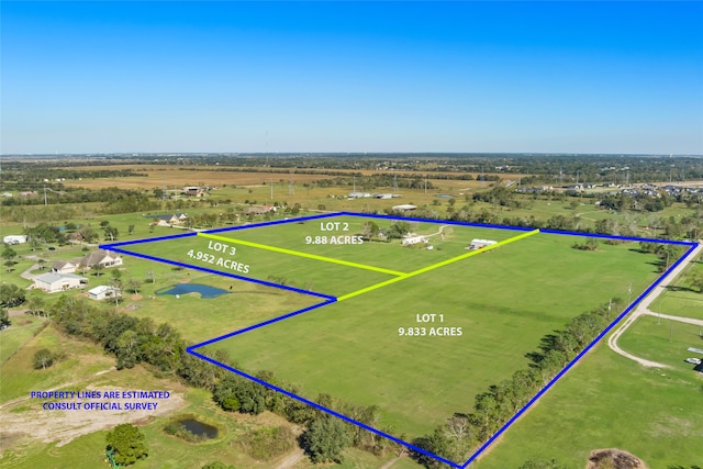 3110 Jack Beaver Rd, Santa Fe, TX 77517 - aerial view with a rural view