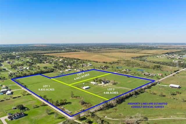 3110 Jack Beaver Rd, Santa Fe, TX 77517 - aerial view with a rural view