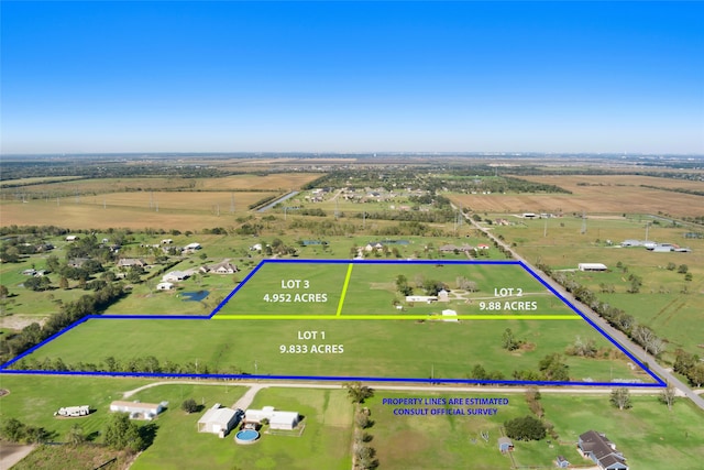 3110 Jack Beaver Rd, Santa Fe, TX 77517 - aerial view with a rural view