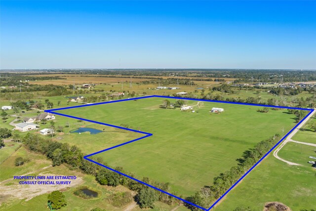 3110 Jack Beaver Rd, Santa Fe, TX 77517 - aerial view with a rural view