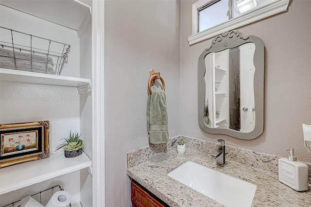 bathroom with vanity