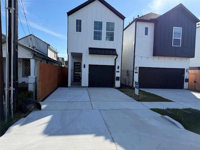 view of front of house featuring a garage