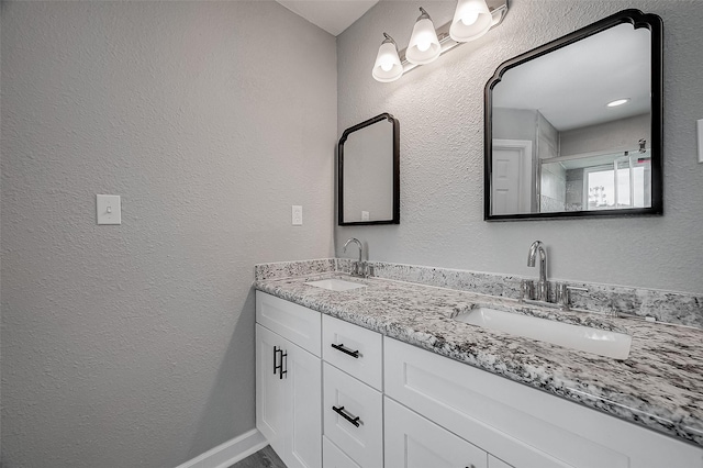 bathroom with vanity