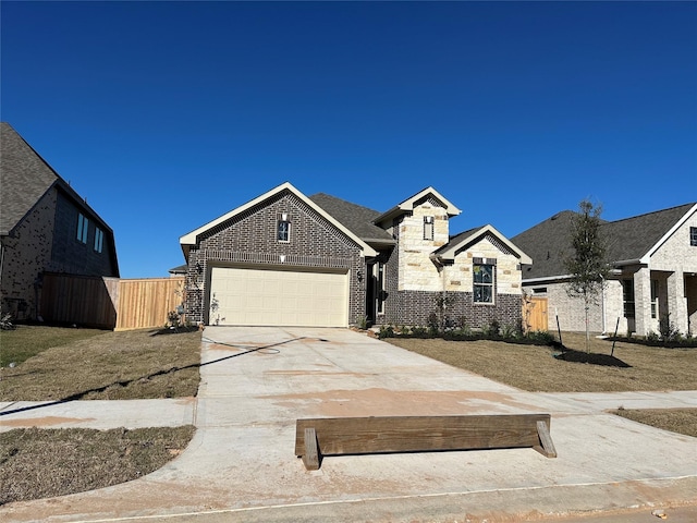 view of front of house featuring a garage