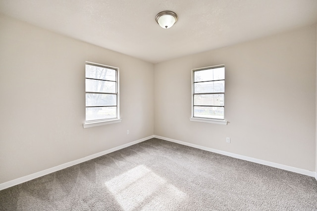 empty room with carpet flooring and plenty of natural light