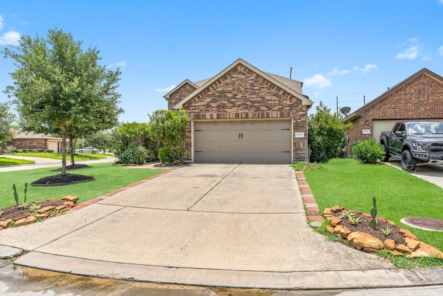 view of front of property with a front yard