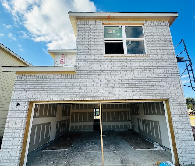 view of home's exterior with a garage