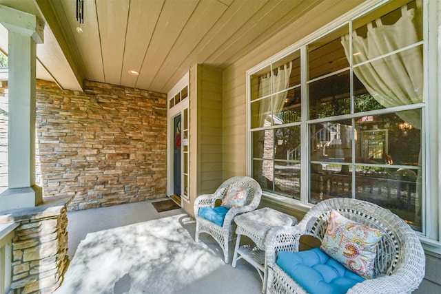 view of patio / terrace featuring a porch