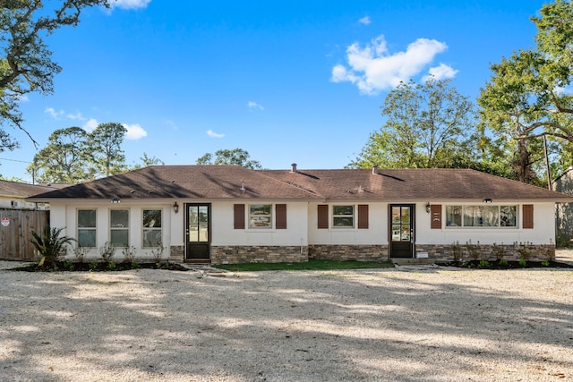 view of ranch-style house