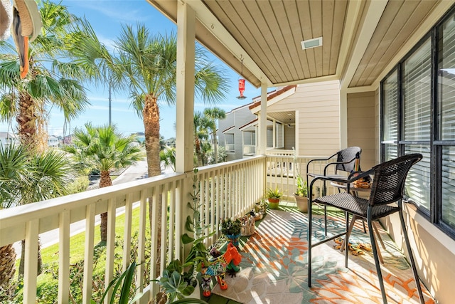 view of balcony