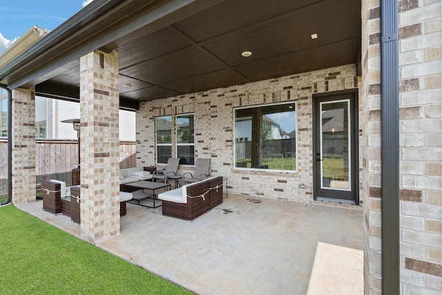 view of patio / terrace featuring outdoor lounge area