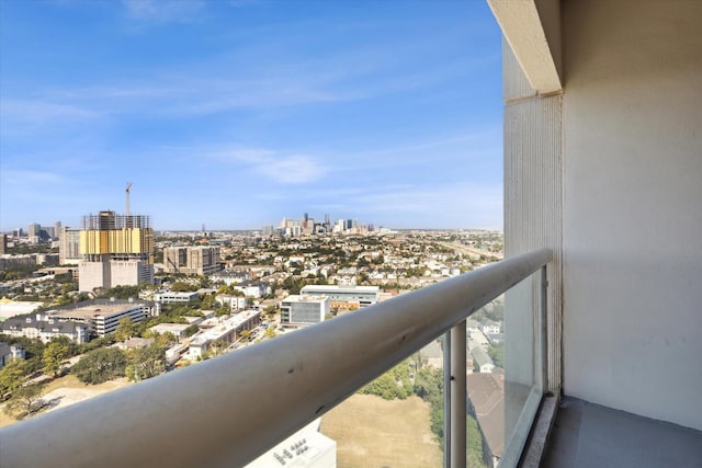 view of balcony