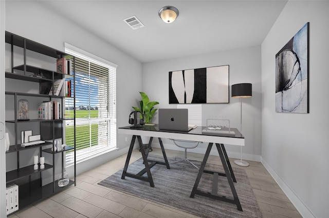 23411 Persimmon Creek Ln, Katy, TX 77493 - home office with light hardwood / wood-style floors