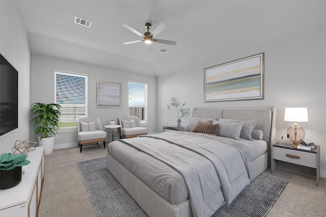 23411 Persimmon Creek Ln, Katy, TX 77493 - bedroom with ceiling fan and light carpet
