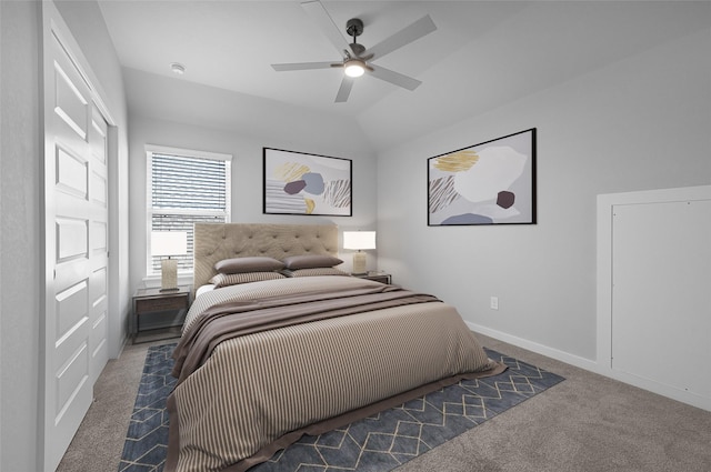 23411 Persimmon Creek Ln, Katy, TX 77493 - carpeted bedroom featuring ceiling fan and lofted ceiling