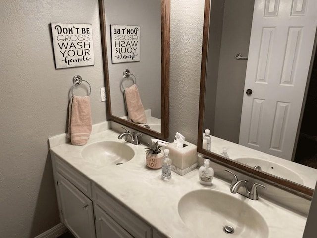 bathroom featuring vanity