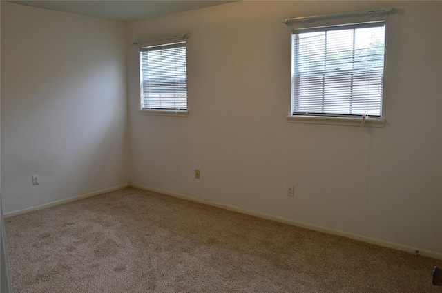 view of carpeted empty room