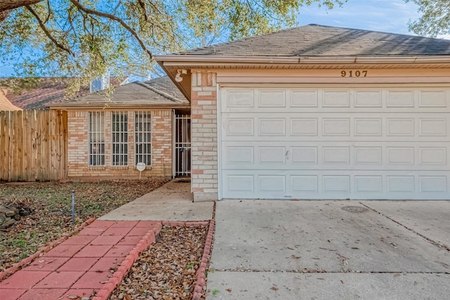 ranch-style house with a garage