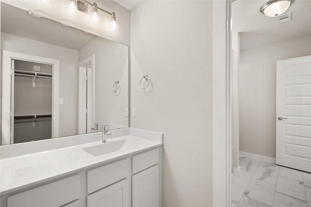 bathroom with vanity