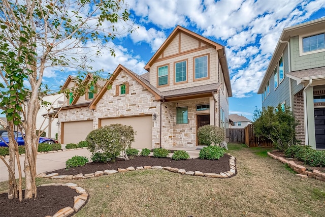 view of front of house with a front yard