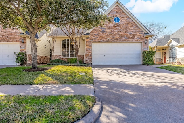 view of property featuring a garage