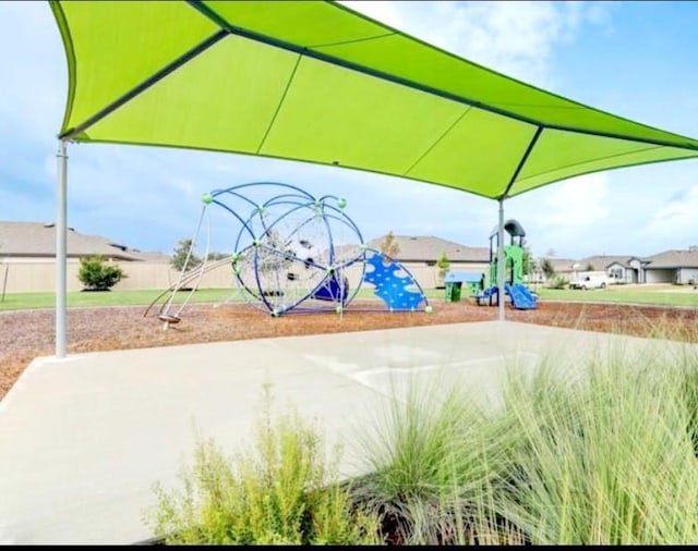 exterior space with a playground