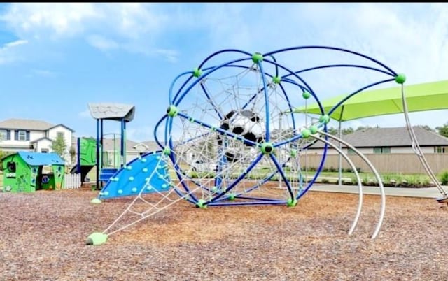 view of jungle gym