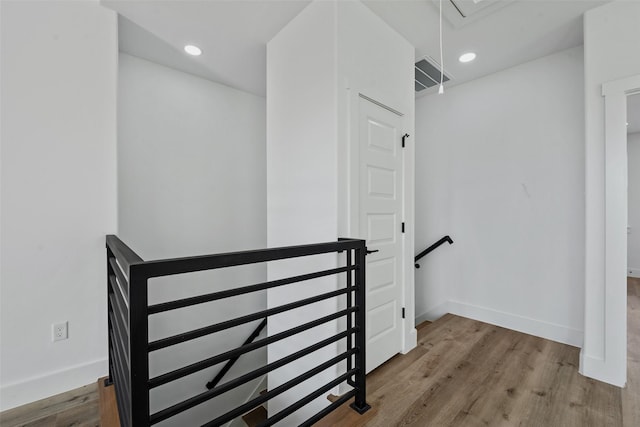 interior space featuring hardwood / wood-style floors