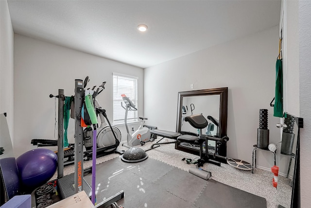 view of exercise room