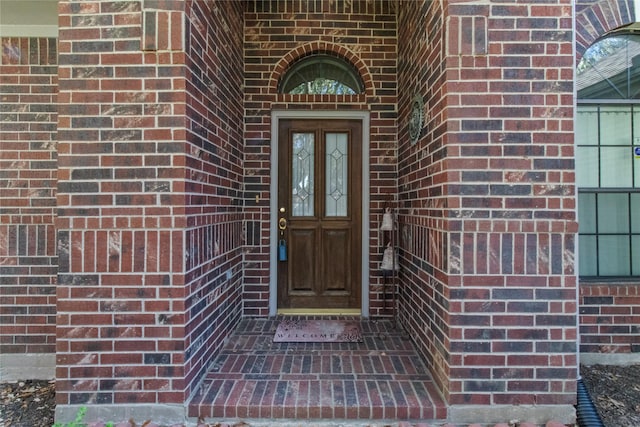 view of exterior entry