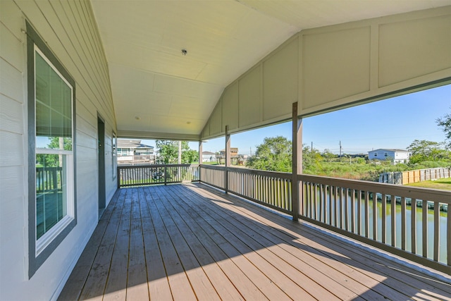 view of deck