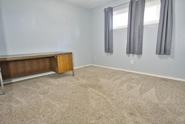 spare room with carpet floors