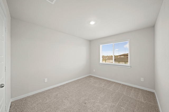 view of carpeted empty room