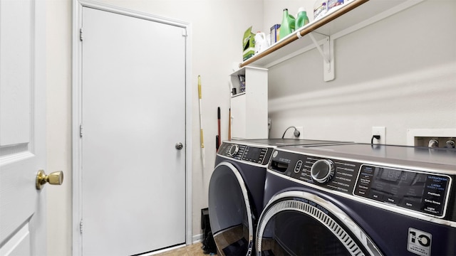 laundry area featuring separate washer and dryer