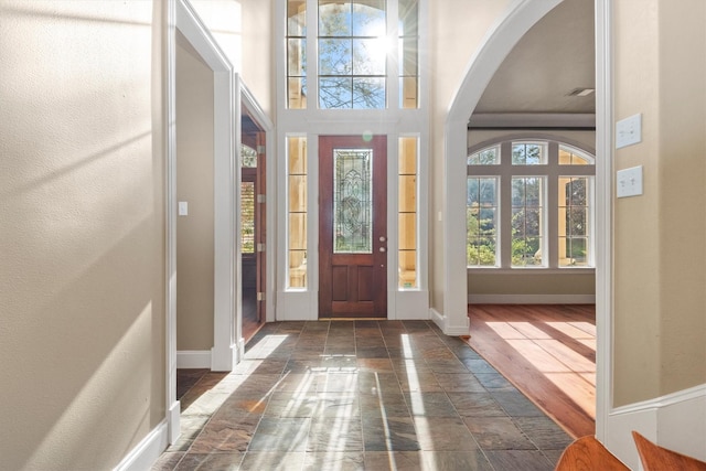 view of foyer entrance