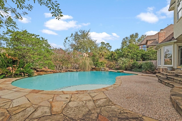 view of pool with a patio