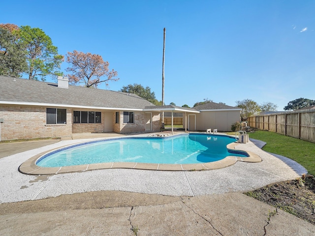 view of pool with a patio