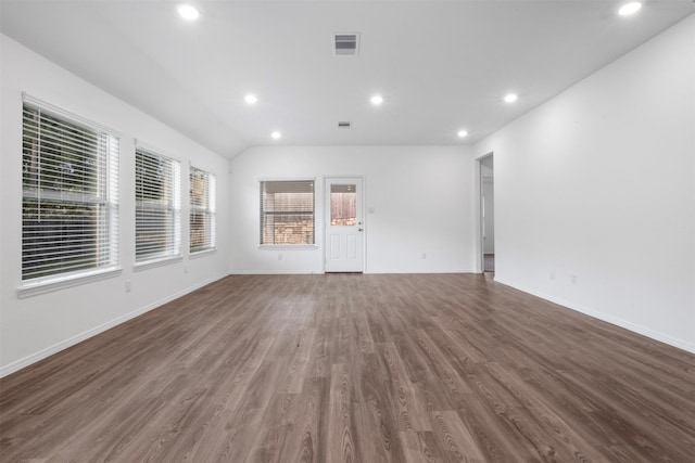 12305 Delta Timber Rd, Conroe, TX 77304 - empty room with wood finished floors, recessed lighting, and baseboards